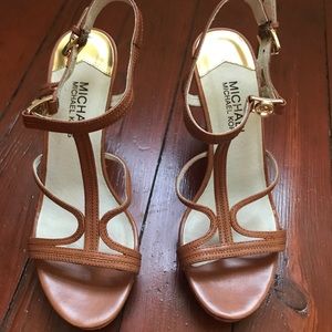 Michael Kors Tan Wedges